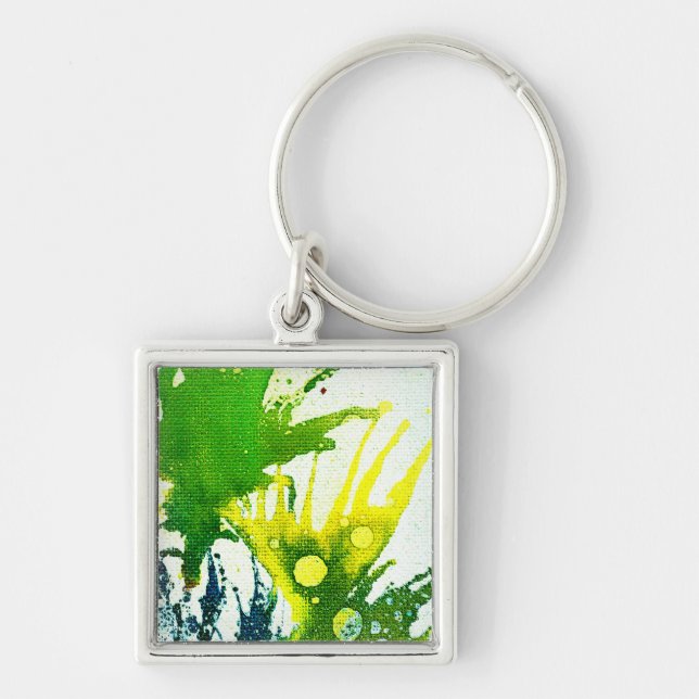 Polychromoptic #2B by Michael Moffa Keychain (Front)