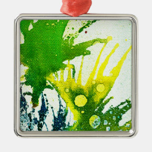 Polychromoptic #2B by Michael Moffa Metal Ornament