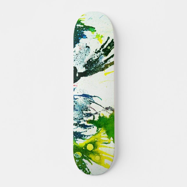 Polychromoptic #2B by Michael Moffa Skateboard (Front)