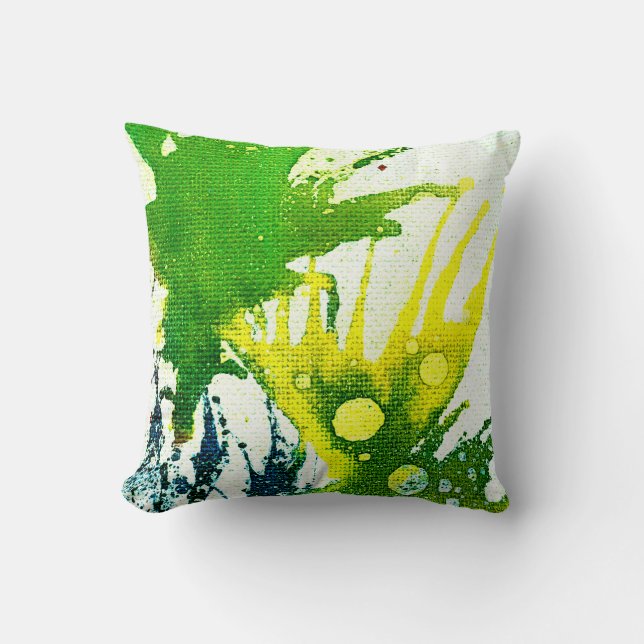 Polychromoptic #2B by Michael Moffa Throw Pillow (Front)