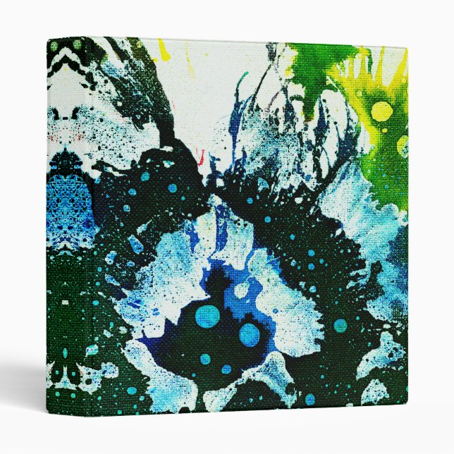Polychromoptic #2C by Michael Moffa 3 Ring Binder (Front/Spine)