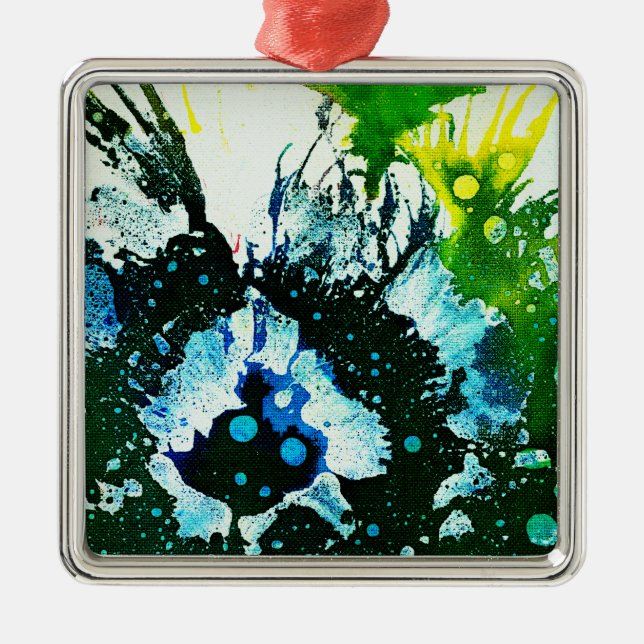 Polychromoptic #2C by Michael Moffa Metal Ornament (Front)