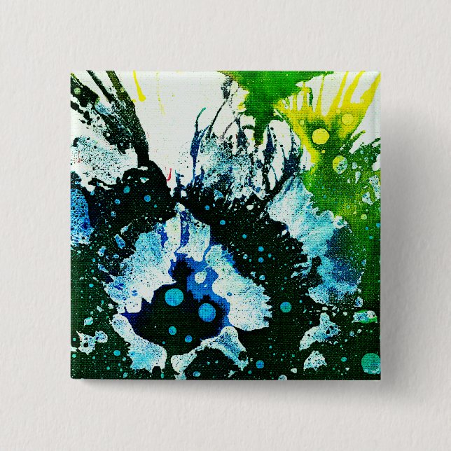 Polychromoptic #2C by Michael Moffa Pinback Button (Front)