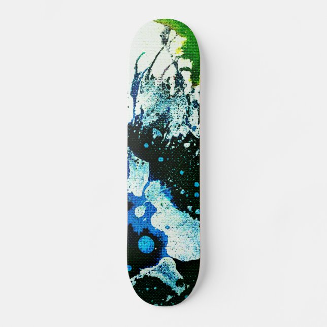 Polychromoptic #2C by Michael Moffa Skateboard (Front)