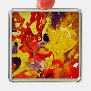 Polychromoptic #3 by Michael Moffa Metal Ornament