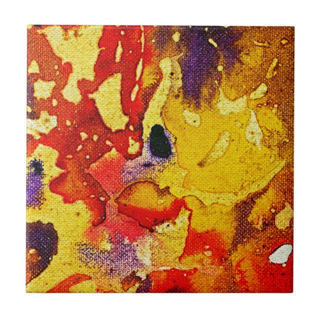 Polychromoptic #3 by Michael Moffa Tile (Front)