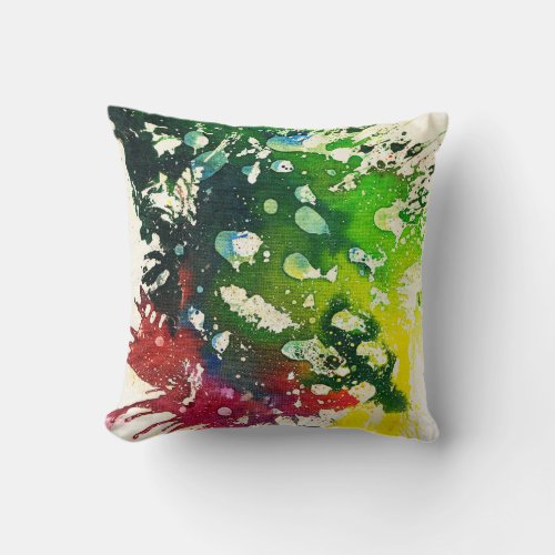 Polychromoptic 4 by Michael Moffa Throw Pillow