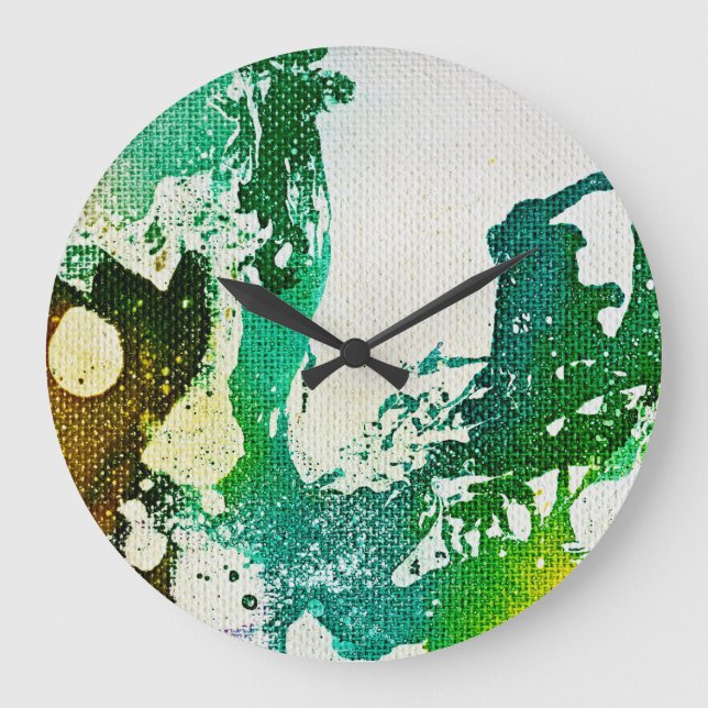 Polychromoptic #5 by Michael Moffa Large Clock (Front)