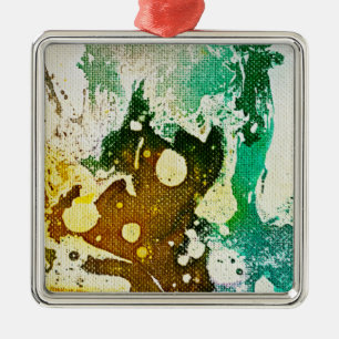 Polychromoptic #5 by Michael Moffa Metal Ornament