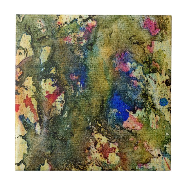 Polychromoptic #6 by Michael Moffa Ceramic Tile (Front)