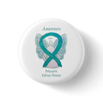 Polycystic Kidney Disease Awareness Angel Art Pins