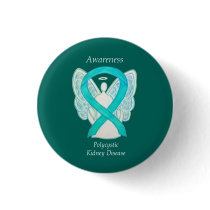 Polycystic Kidney Disease Awareness Angel Art Pins