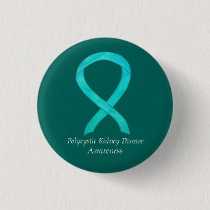 Polycystic Kidney Disease Awareness Custom Art Pin