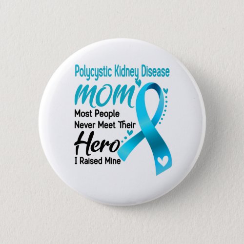 Polycystic Kidney Disease Awareness Month Ribbon G Button