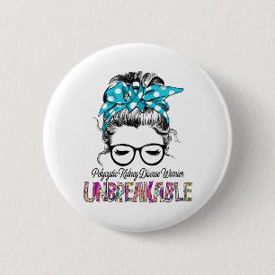 Polycystic Kidney Disease Awareness Ribbon Support Button