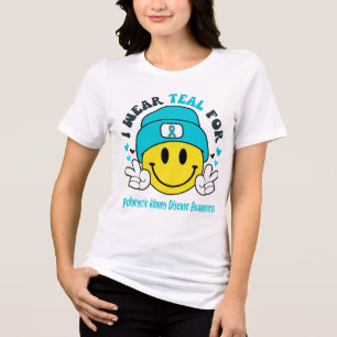 Polycystic Kidney Disease Awareness Ribbon Support Tri-Blend Shirt
