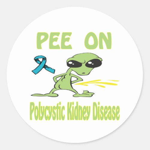 Polycystic Kidney Disease Classic Round Sticker