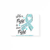 Polycystic Kidney Disease Her Fight is our Fight Post-it Notes