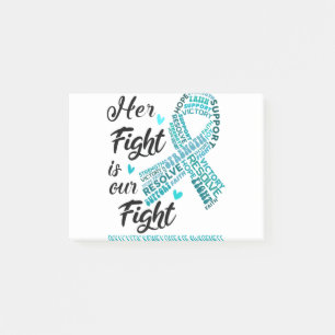Polycystic Kidney Disease Her Fight is our Fight Post-it Notes