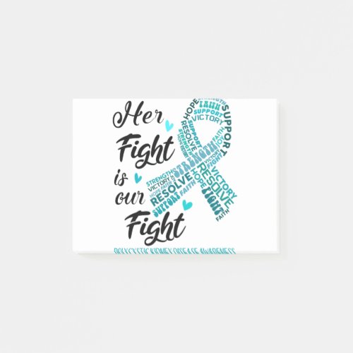 Polycystic Kidney Disease Her Fight is our Fight Post_it Notes