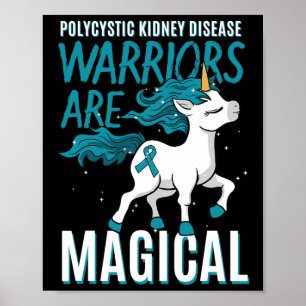 Polycystic Kidney Disease Pckd Pkd Unicorn Awarene Poster