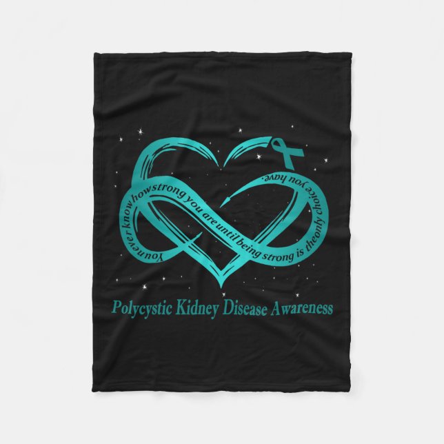 Polycystic Kidney Disease Warrior  Fleece Blanket (Front)
