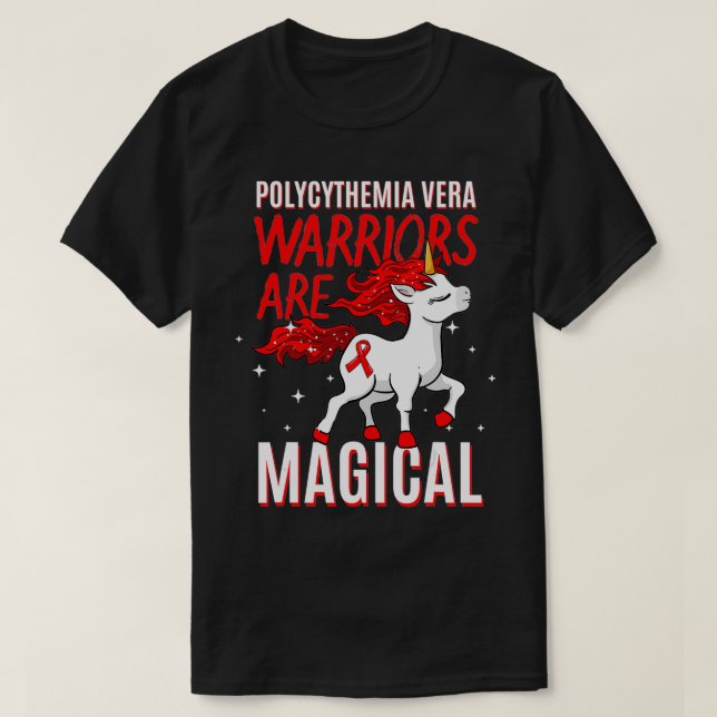 Polycythemia Vera Awareness PV Warrior Erythremia  T-Shirt (Design Front)
