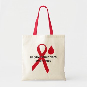Polycythemia Vera Awareness Tote Bag by YourWishMyDesign at Zazzle