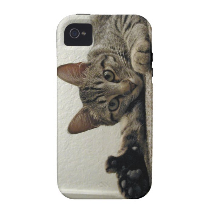 Polydactyl Kitty Cat MIRA gives THUMBS UP  =^^= iPhone 4/4S Covers