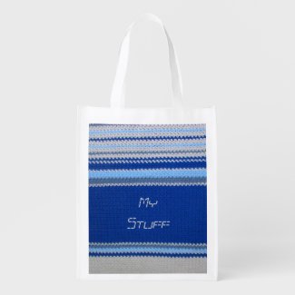 Polyester Bag - Blue Stripes