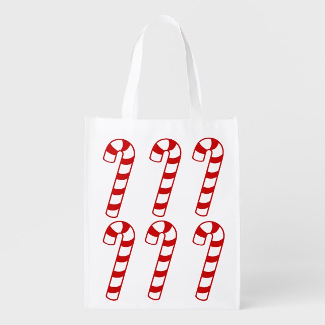 Polyester bag - Candy Canes by the Dozen (Front)