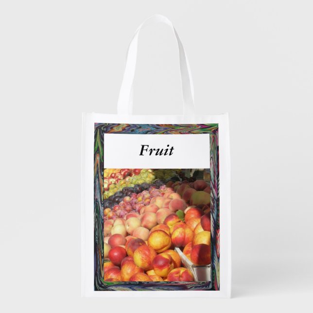 Polyester Bag - Fruit at Market (Front)