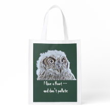 Polyester Bag - Give a Hoot Owl Head