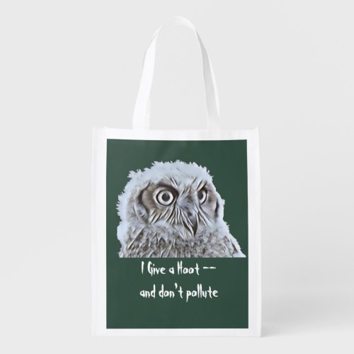 Polyester Bag _ Give a Hoot Owl Head