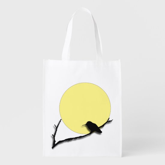 Polyester Bag - Hummingbird Silhouette