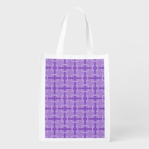 Polyester Bag _ Interwoven Patterns in Purple