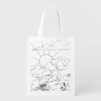 Polyester Bag - Morning Scene to Color
