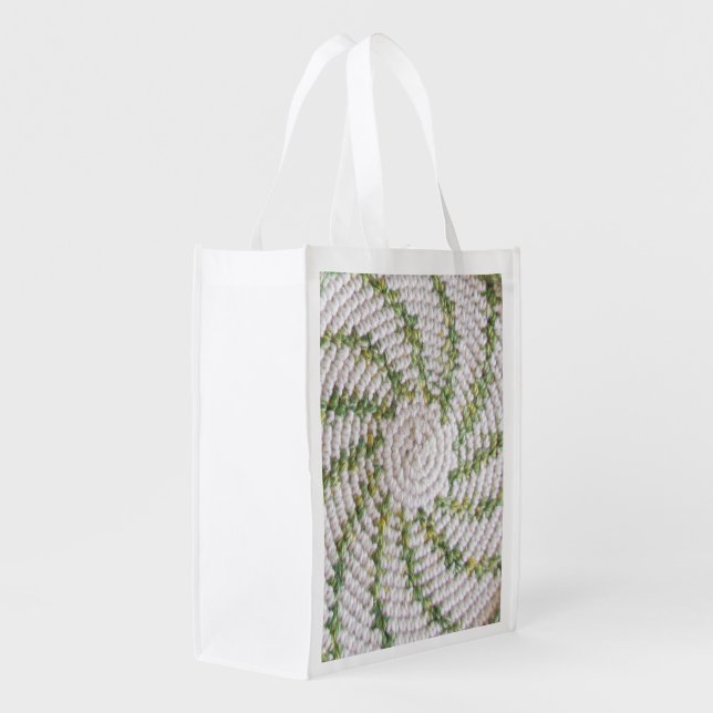 Polyester Bag - Spirals in Crochet (Back Side)