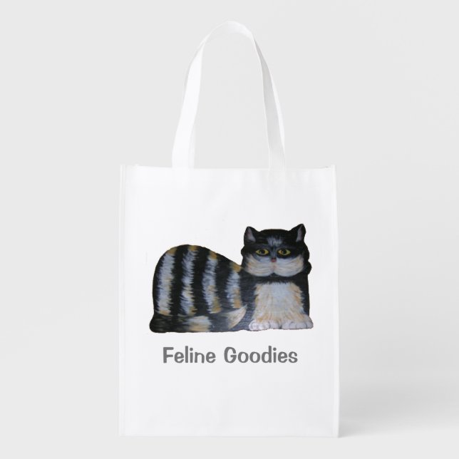Polyester Bag - Striped Cat (Front)