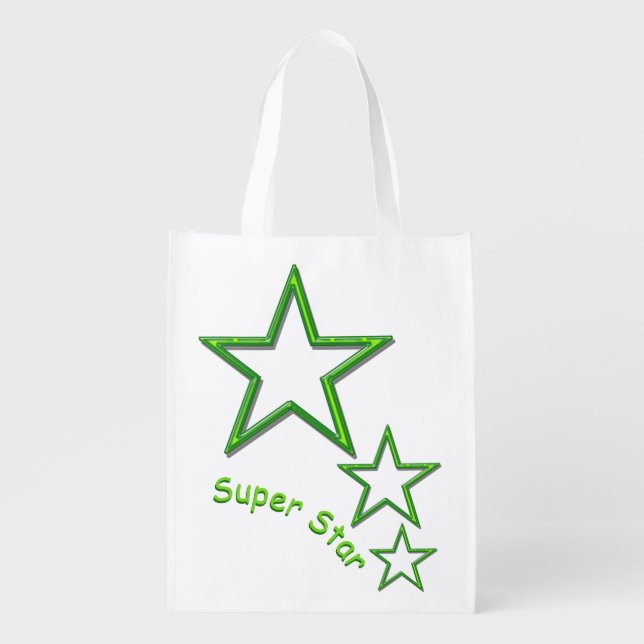 Polyester Bag - Super Star Green (Front)