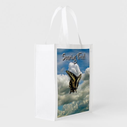 Polyester Bag _ Swallowtail Butterflies in Clouds