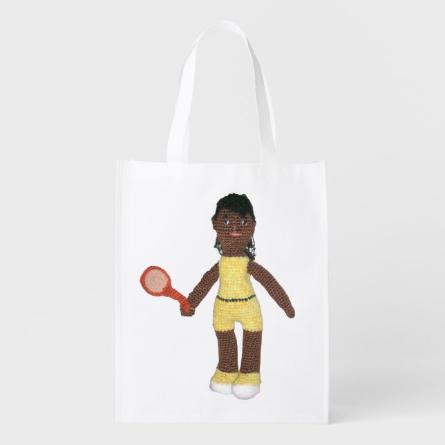Polyester Bag - Tennis Player Doll (Front)
