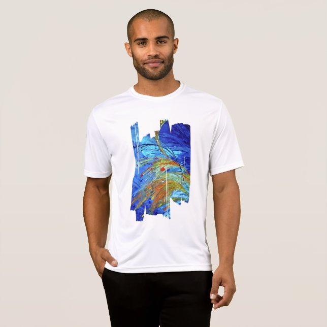 Polyester Fields Men's T-shirt (Front Full)