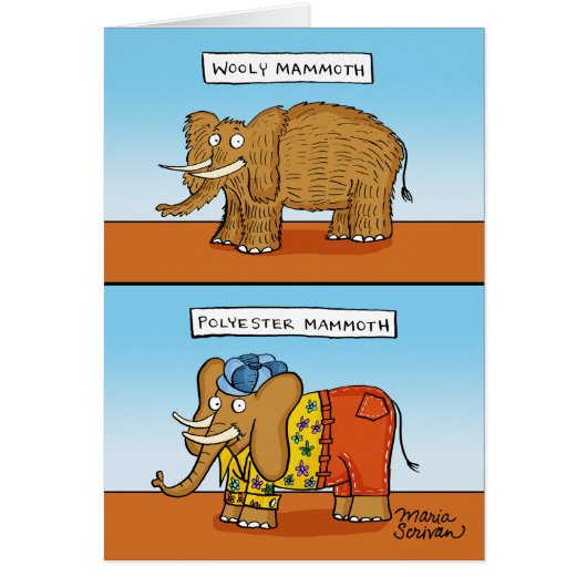 Polyester Mammoth Cards (Front)