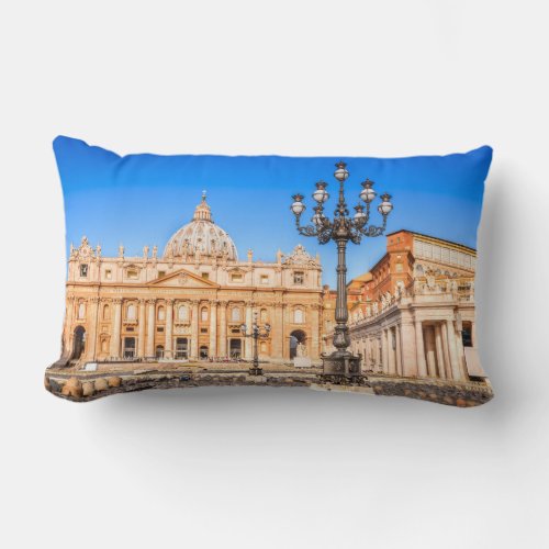 Polyester Throw Pillow Lumbar Pillow Vatican