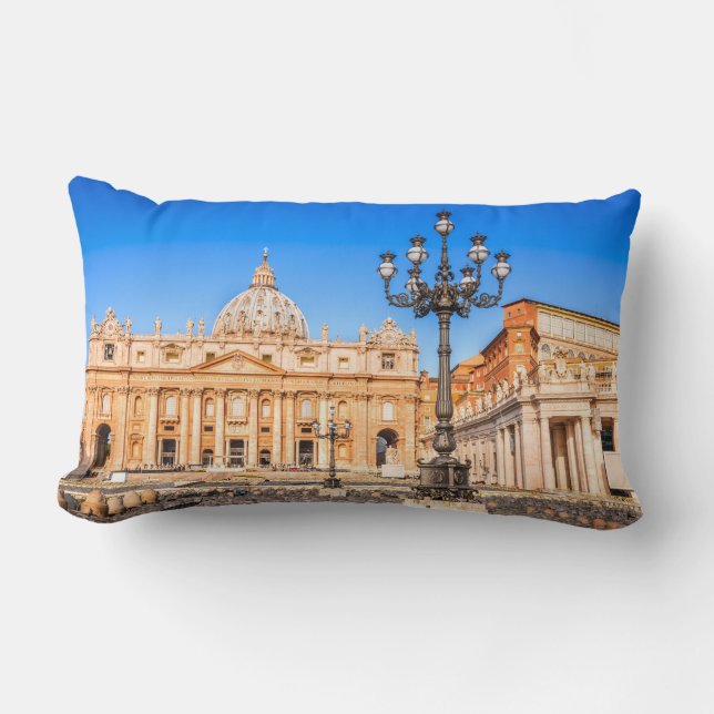 Polyester Throw Pillow, Lumbar Pillow Vatican (Front)