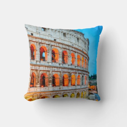 Polyester Throw Pillow Throw Pillow Colosseum