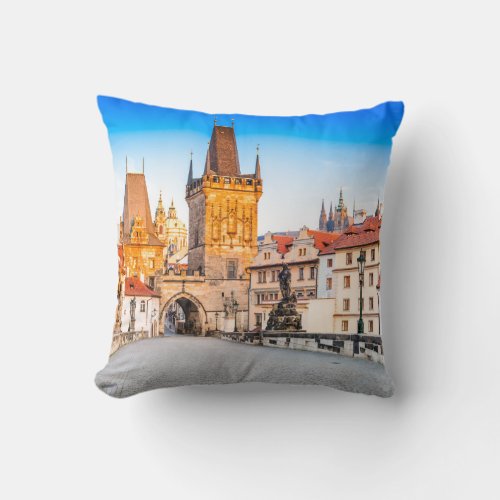Polyester Throw Pillow Throw Pillow Prague