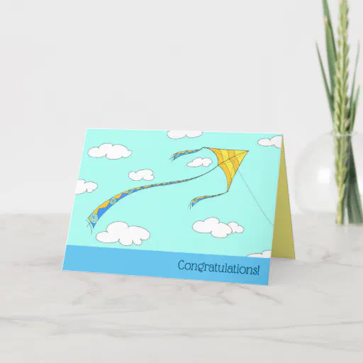 Polyethylene glycol soaring - custom folded card