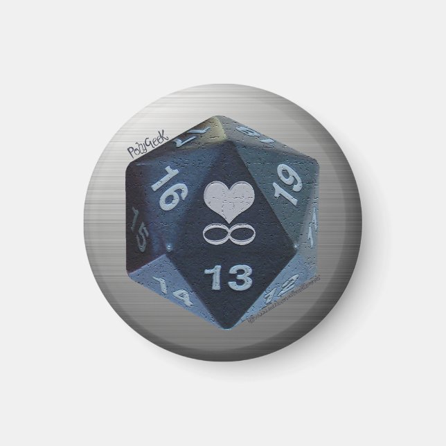 PolyGeek Magnet - Black (Front)